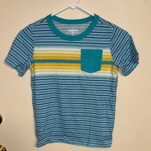 OshKosh B'gosh Striped Blue and Yellow Tee